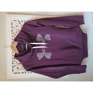 Under Armour Women's Maroon/Purple Loose Fit Hoodie Sweatshirt XS